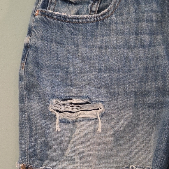 Edge Blue Jean Shorts Distressed Cut-Off Style Women's Size 10 - Picture 8 of 13